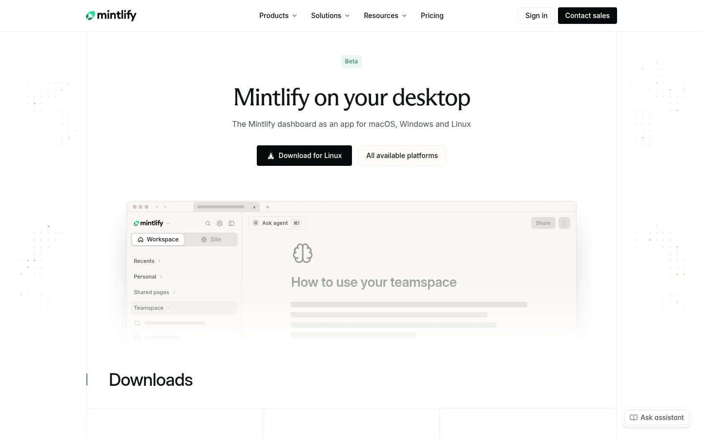 Mintlify Desktop product image 1